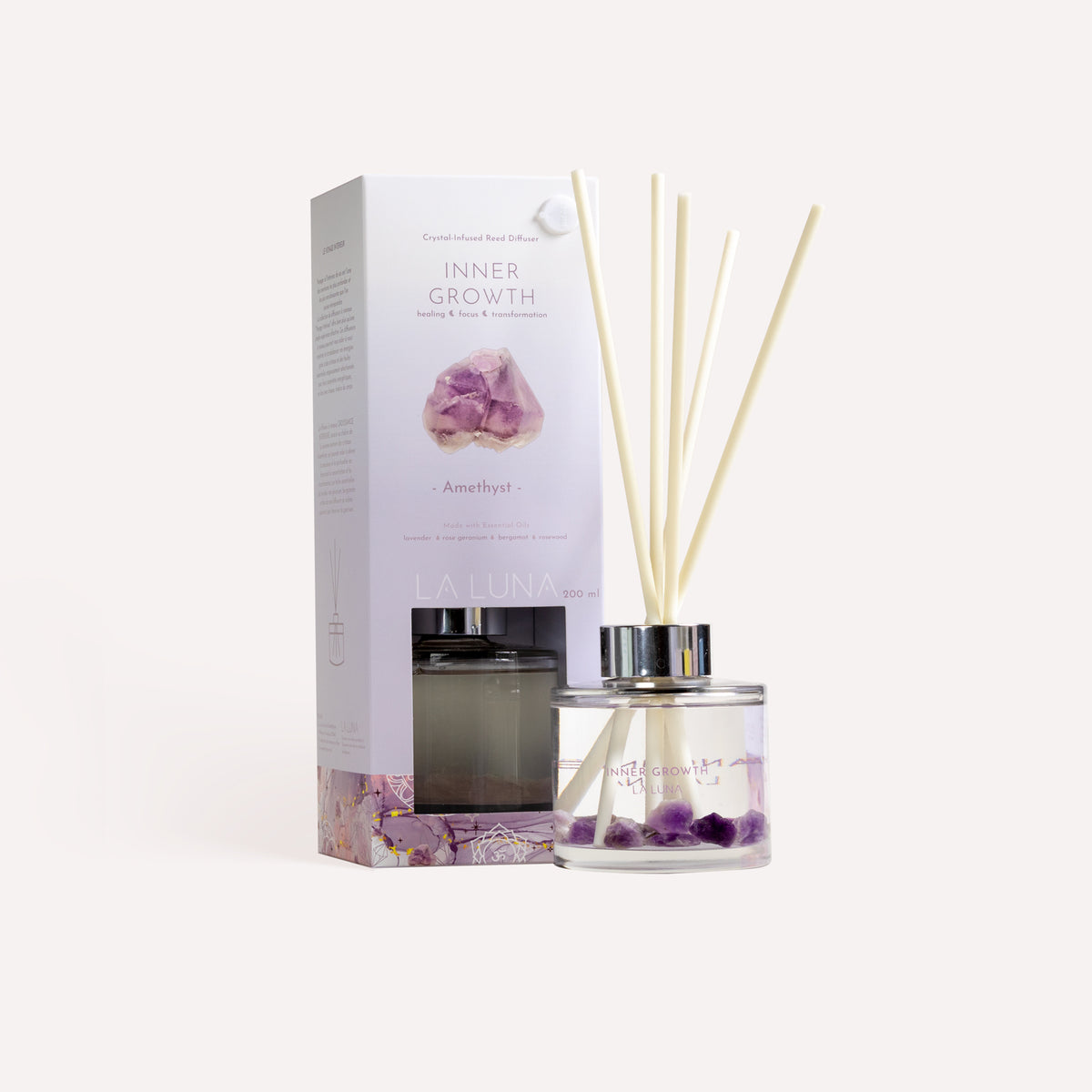 Inner Cap Reed Diffuser Side View INNER GROWTH Reed diffuser | La Luna