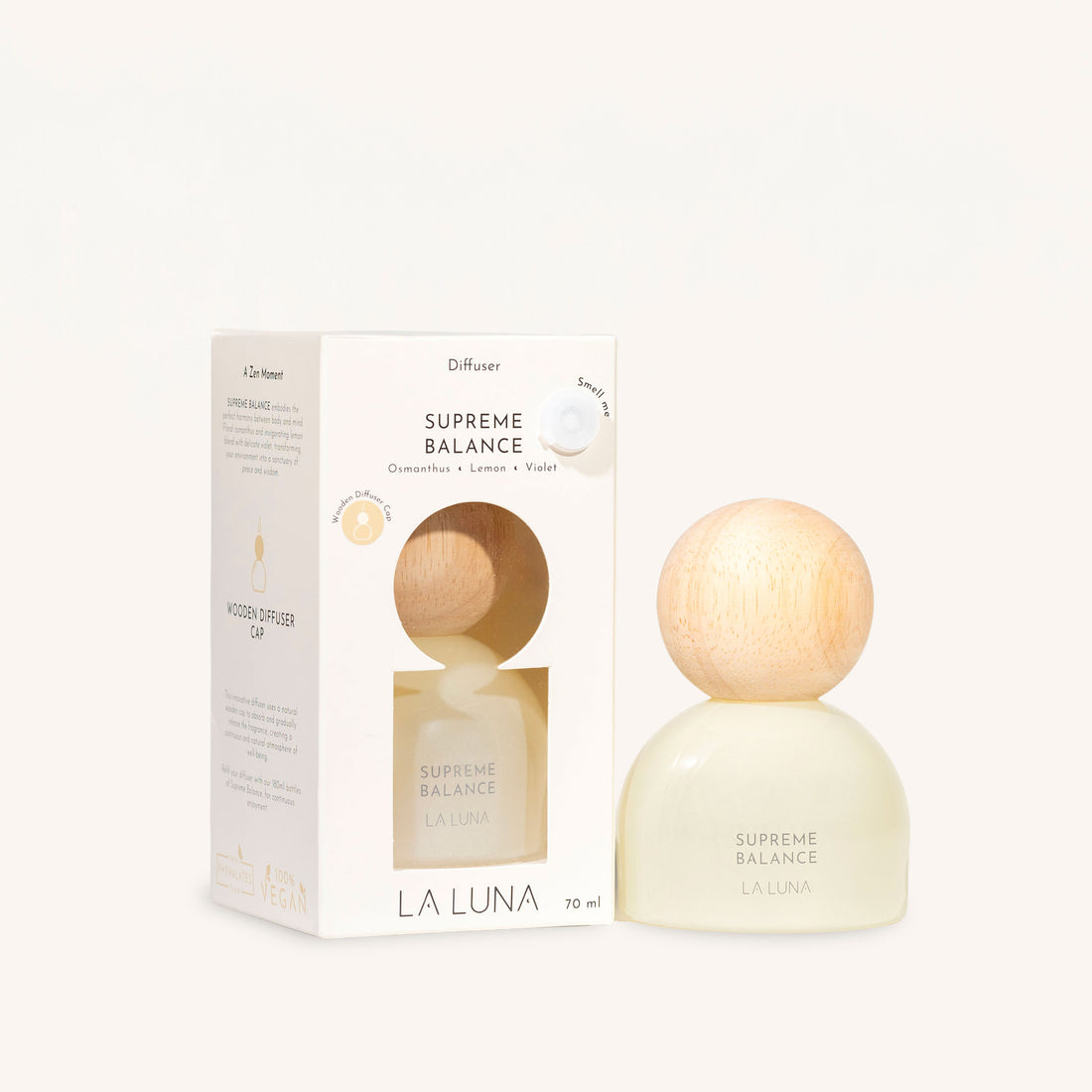 Diffuser with Wooden Cap SUPREME BALANCE